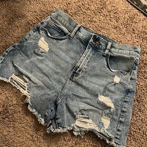 Boyfriend blue Jean shorts